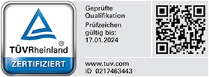 Bausachverständiger für Immobilienbewertung mit TÜV Rheinland geprüfter Sachkunde (PersCert TÜV Rheinland)
